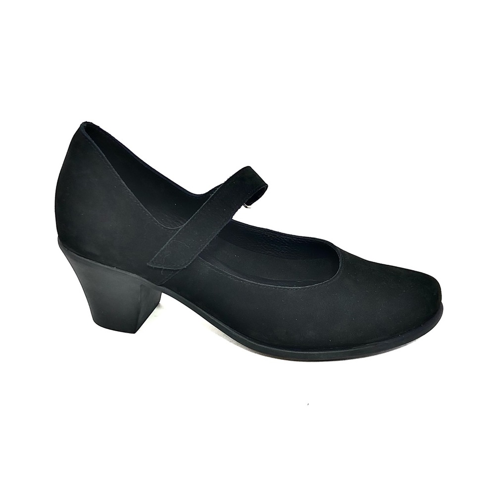 🌹ARCHE Black Nubuck Hook & Loop Mary Janes🌹